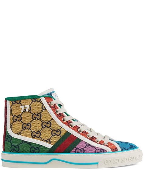 gucci jeweled tennis shoes|Gucci tennis 1977 high top.